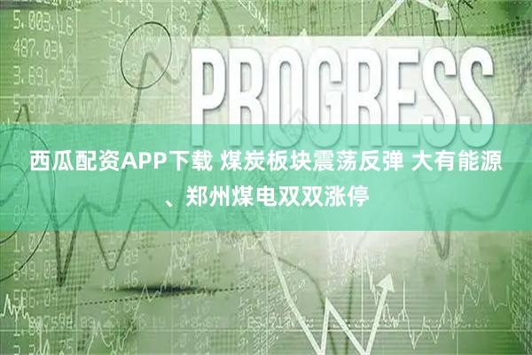 西瓜配资APP下载 煤炭板块震荡反弹 大有能源、郑州煤电双双涨停
